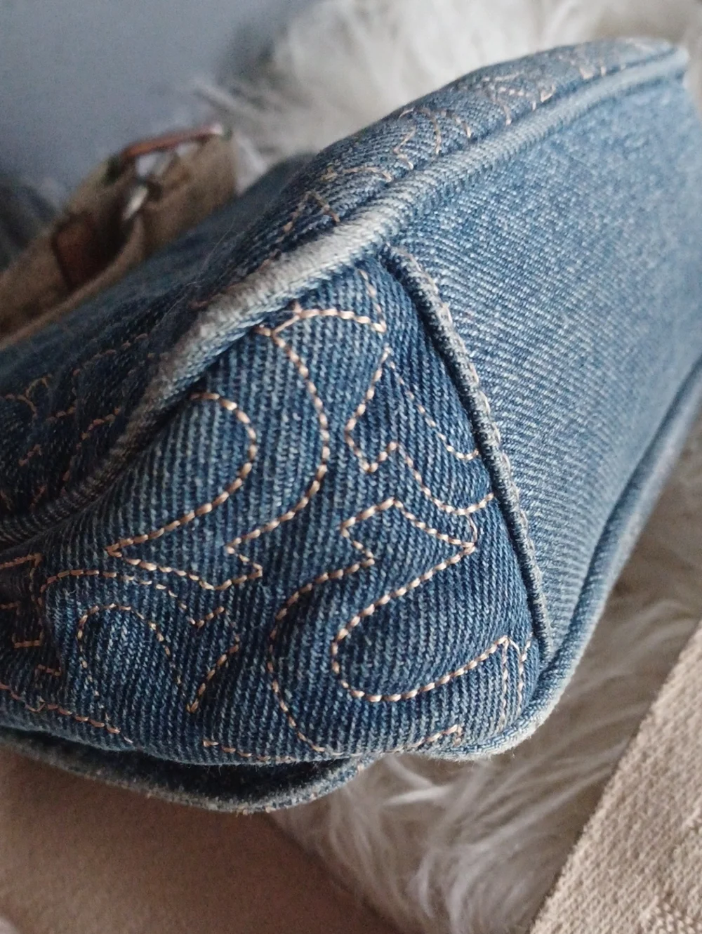 True Religion  Signature Denim Crossbody